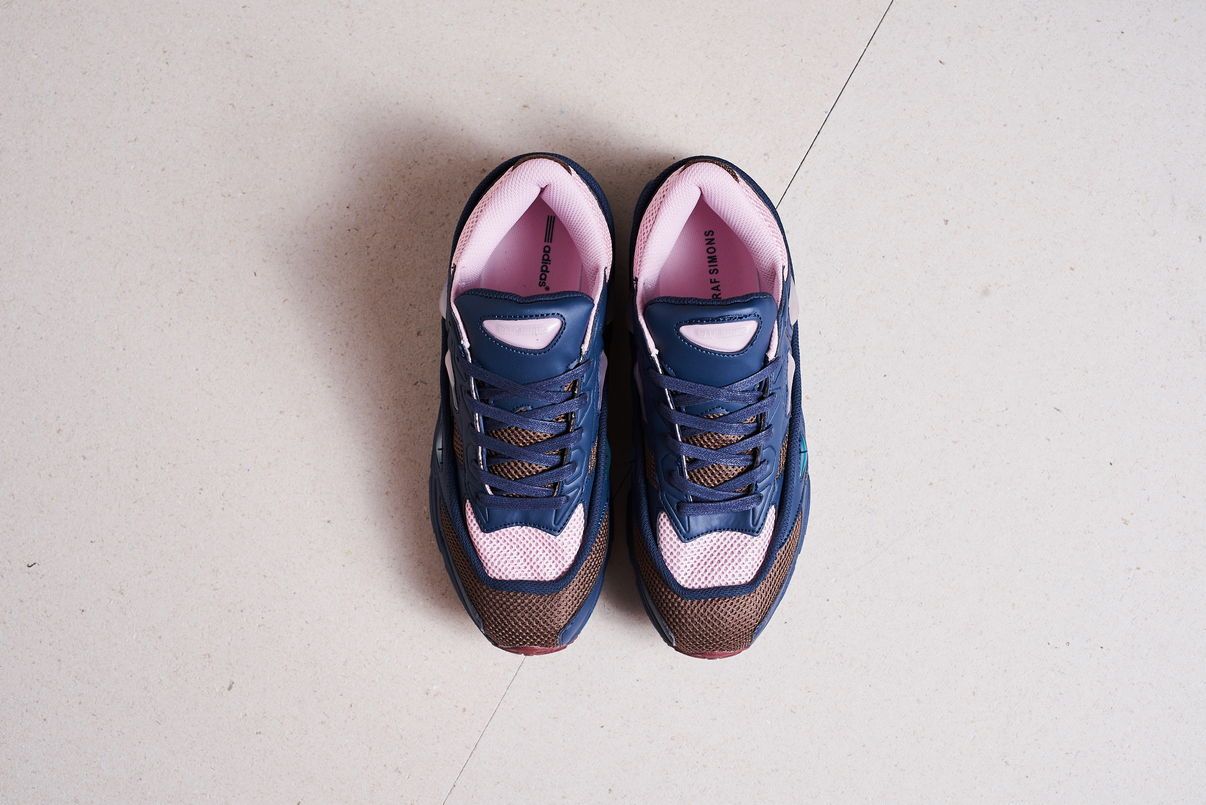 Adidas Raf Simons, синий, розовый, нейлон, кожа, женские