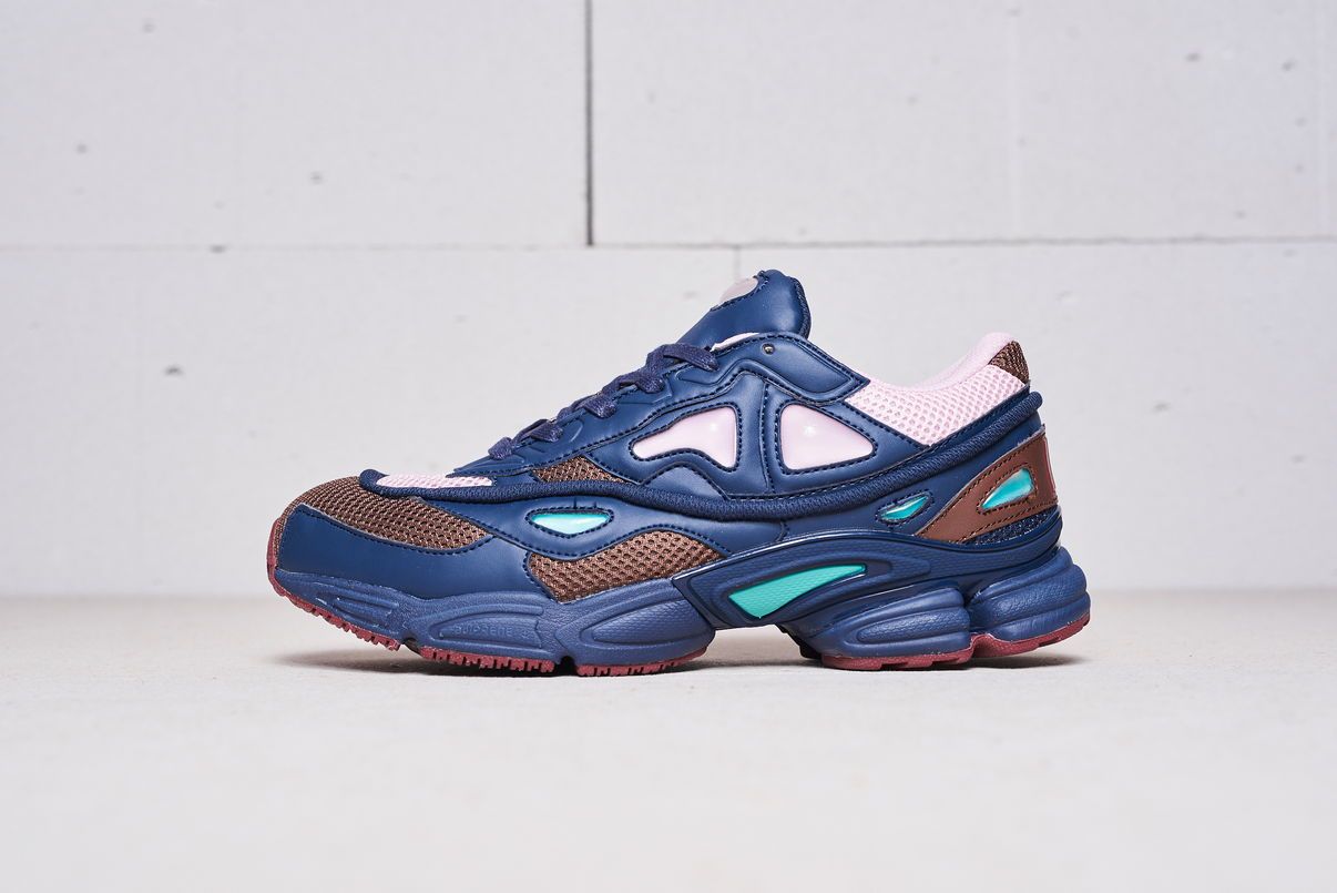 Adidas Raf Simons, синий, розовый, нейлон, кожа, женские