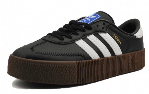 Adidas Samba, белый, черный, кожа, женские