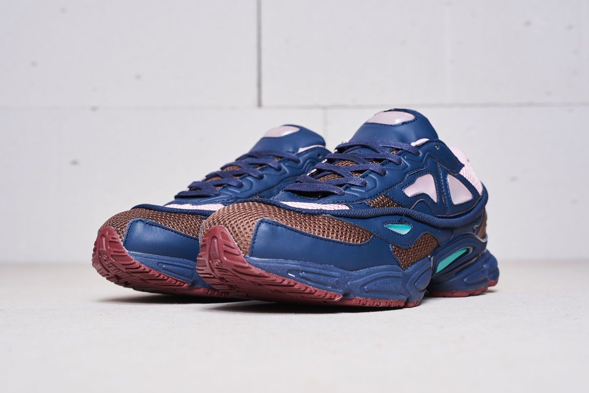 Adidas Raf Simons, синий, розовый, нейлон, кожа, женские