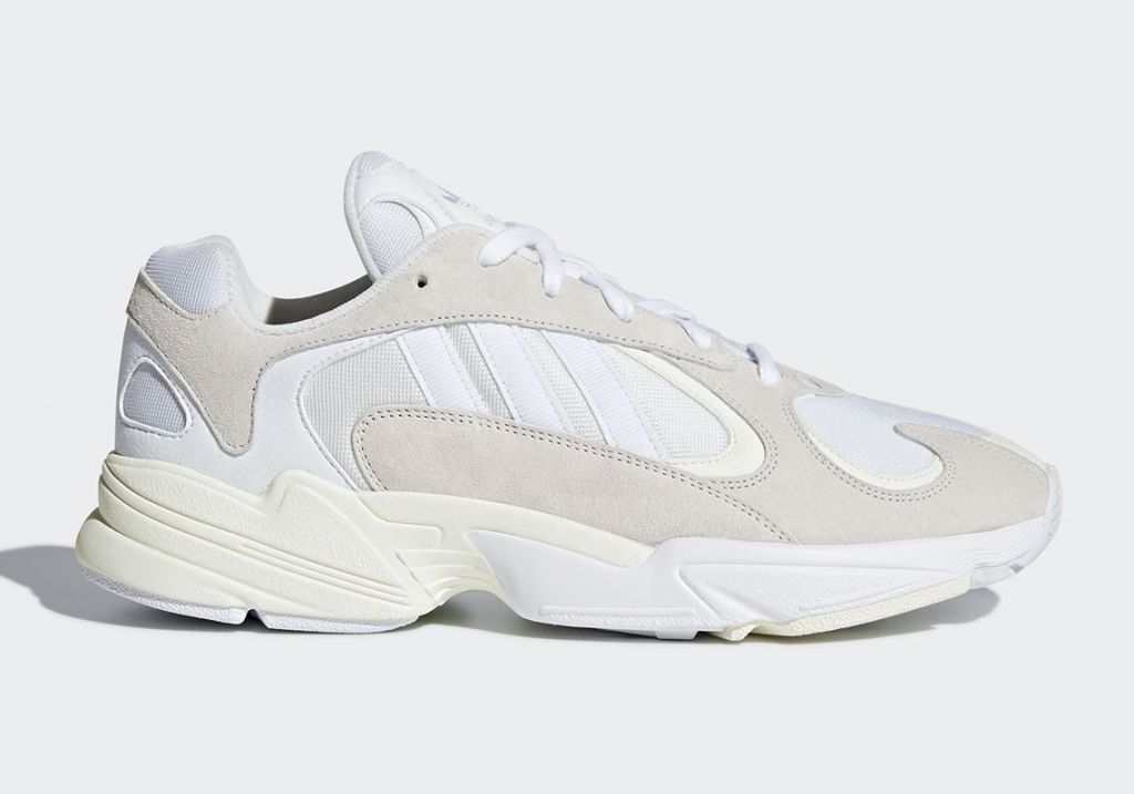 Adidas Yung-1 White, белые, нейлон, замша, мужские, женские
