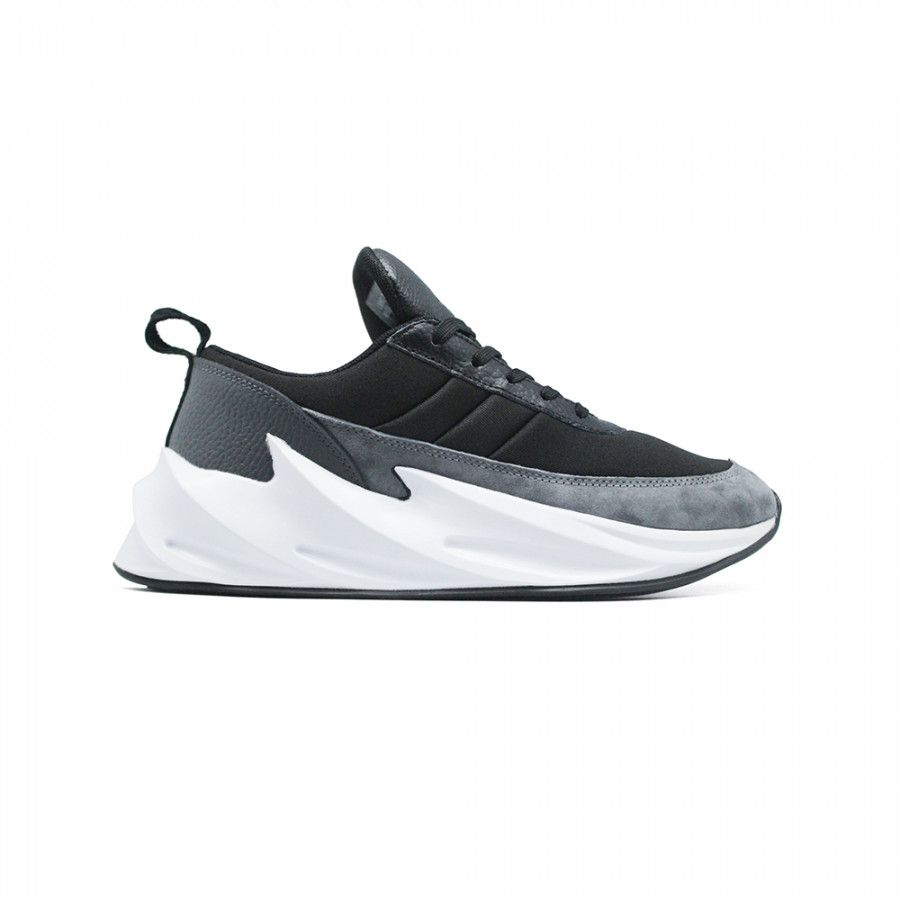 Adidas Sharks Black/Grey/White, черный, серый, белый, нейлон, текстиль, замша, мужские, женские
