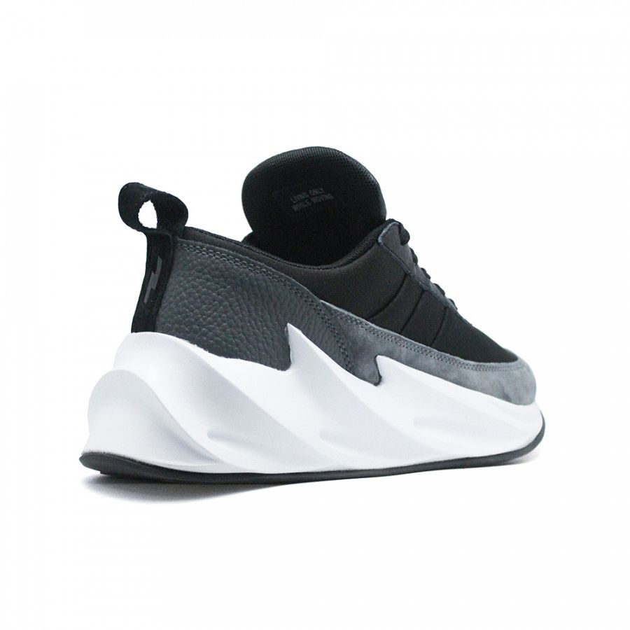 Adidas Sharks Black/Grey/White, черный, серый, белый, нейлон, текстиль, замша, мужские, женские
