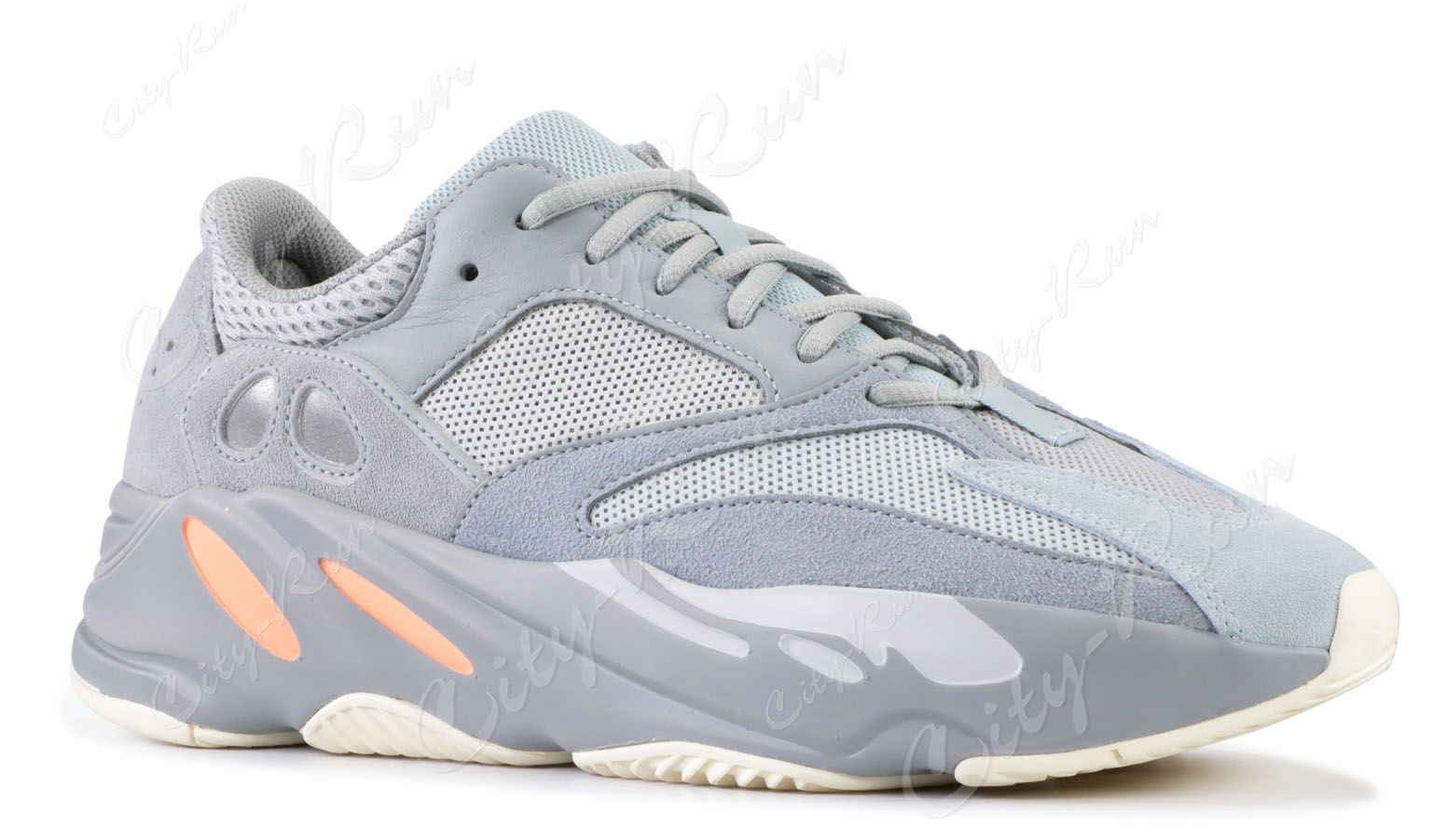 Adidas Yeezy Boost 700 V2 Grey/Blue, серый, синий, замша, текстиль, мужские, женские