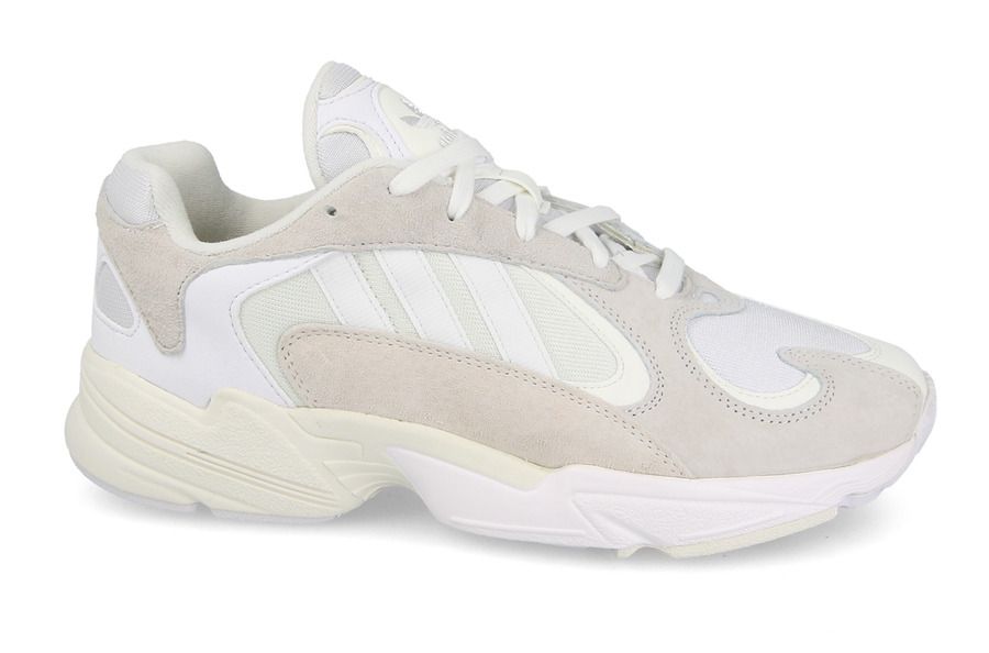 Adidas Yung-1 White, белые, нейлон, замша, мужские, женские