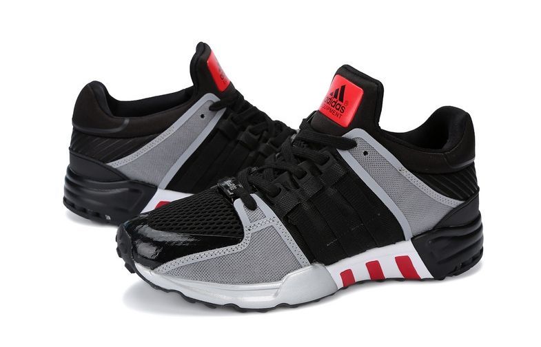 Adidas Equipment 93 Support "Running" черные с серым и красным (40-44)