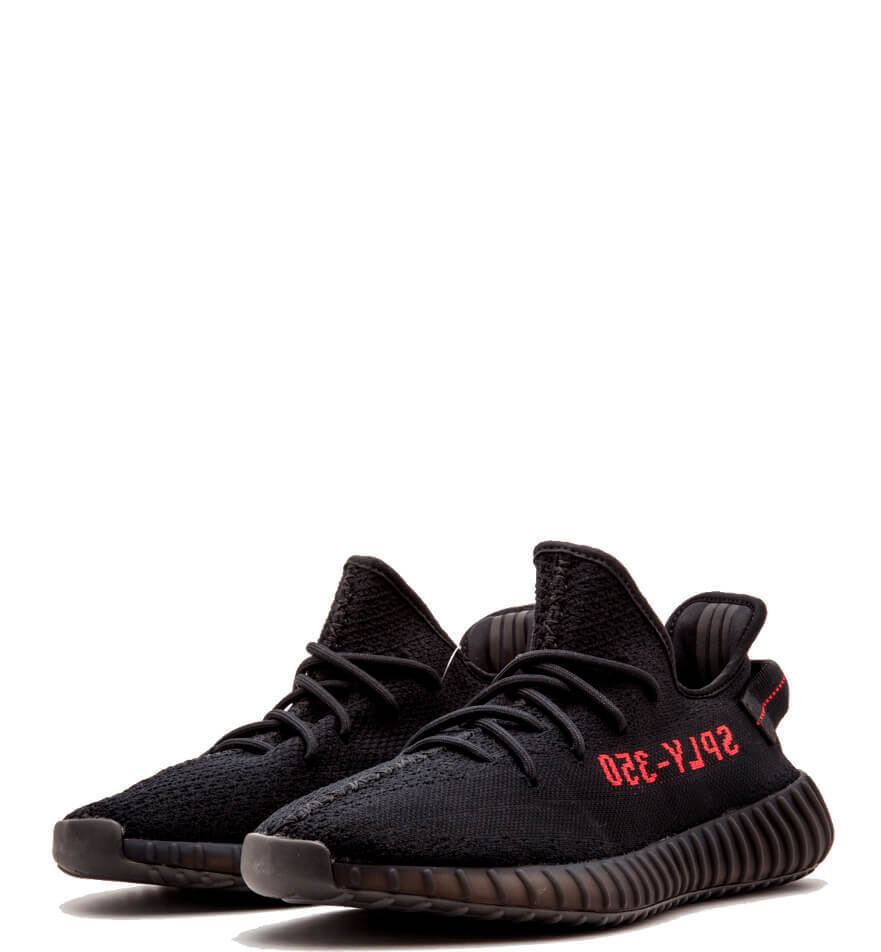 Adidas Yeezy Boost 350 V2 Black Red (Non-Reflective)