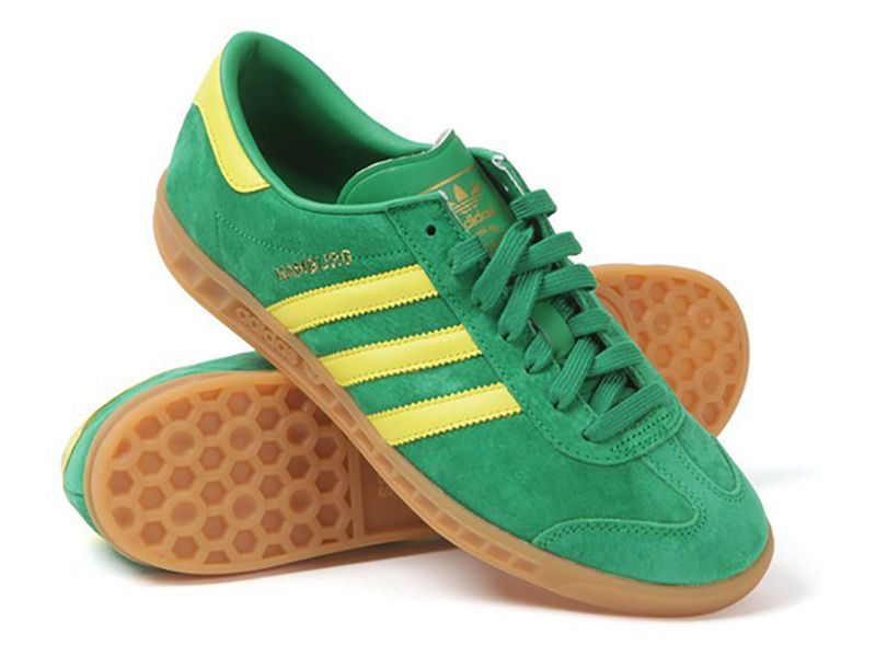 Adidas Hamburg зеленые с желтым (40-45)