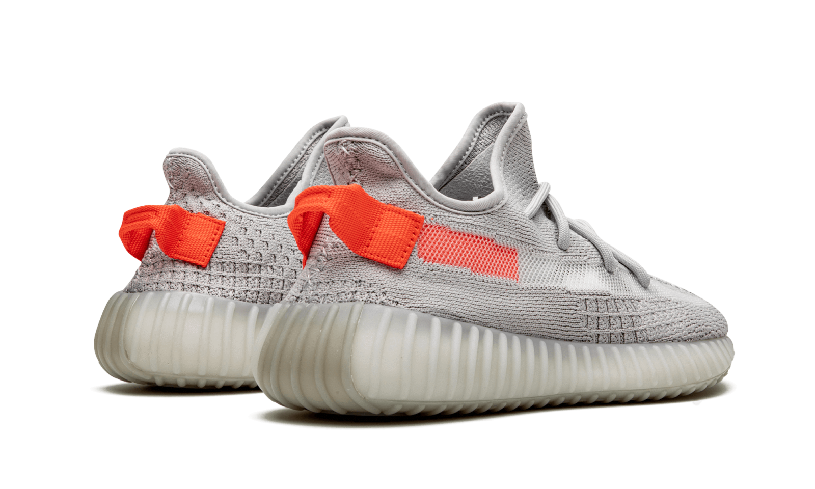 Adidas Yeezy Boost 350 V2 Tail Light, серый, оранжевый, текстиль, мужские, женские