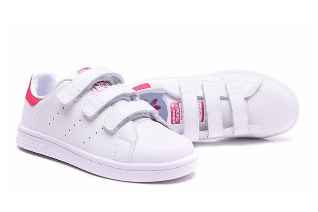 Adidas Stan Smith CF белые с розовым (35-39)
