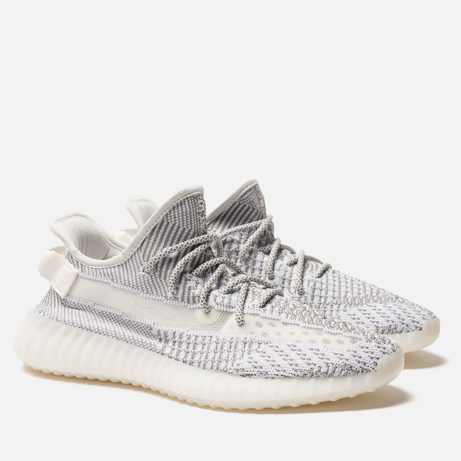 Adidas Yeezy Boost 350 Static Grey, серые, текстиль, нейлон, мужские, женские