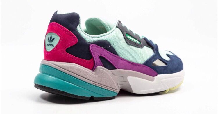 Adidas Falcon, разноцветный, нейлон, замша, женские