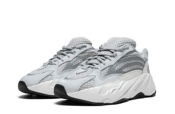 Adidas Yeezy Boost 700 V2 Grey/White, серые с белым, замша, текстиль, мужские, женские