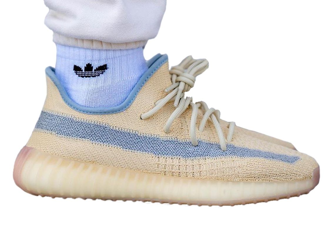 Adidas Yeezy Boost 350 V2 Static, бежевый, синий, текстиль, нейлон, мужские, женские