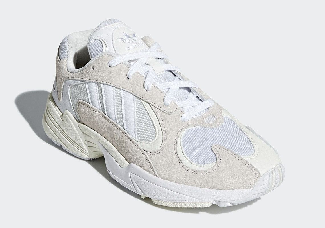 Adidas Yung-1 White, белые, нейлон, замша, мужские, женские