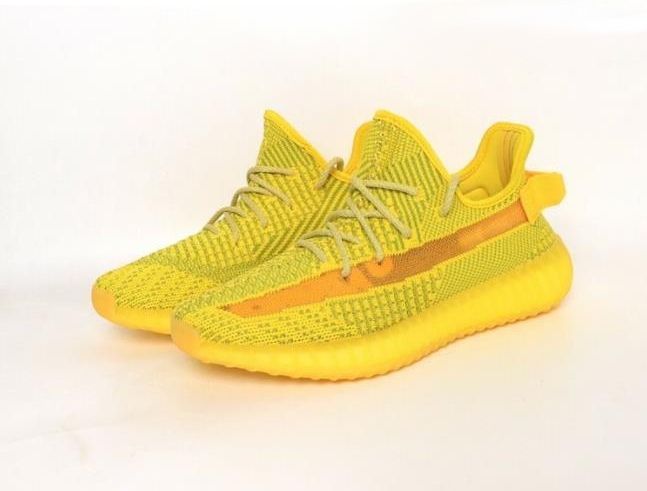 Adidas Yeezy Boost 350 Static Yellow, желтые, текстиль, мужские, женские