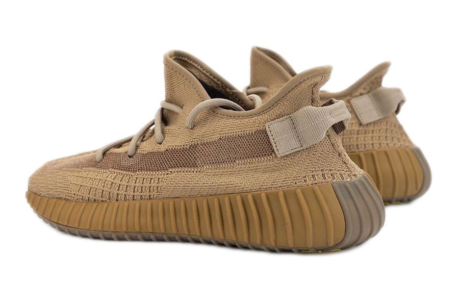 Adidas Yeezy Boost 350 V2 Static Earth, коричневые, текстиль, мужские, женские