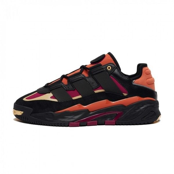 Adidas Niteball, черный, кожа, нубук, мужские