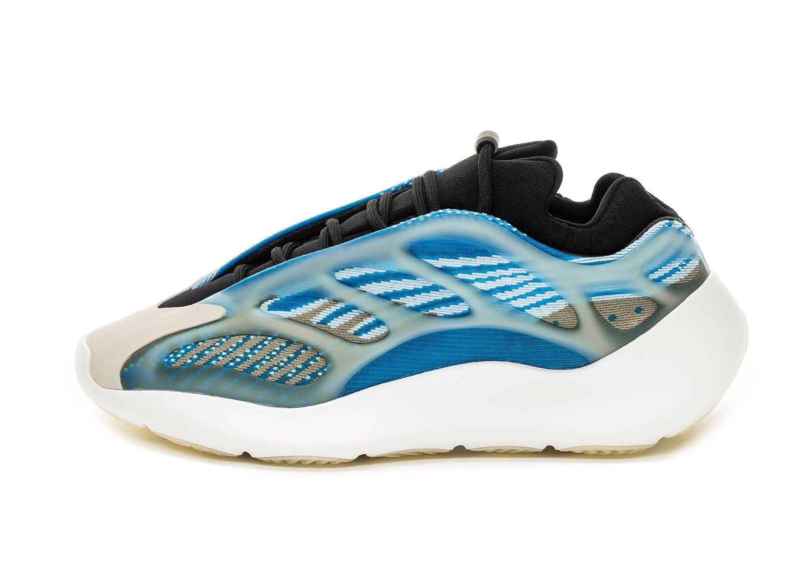 Adidas Yeezy Boost 700 V3, голубой, черный, светящиеся, текстиль, женские, мужские