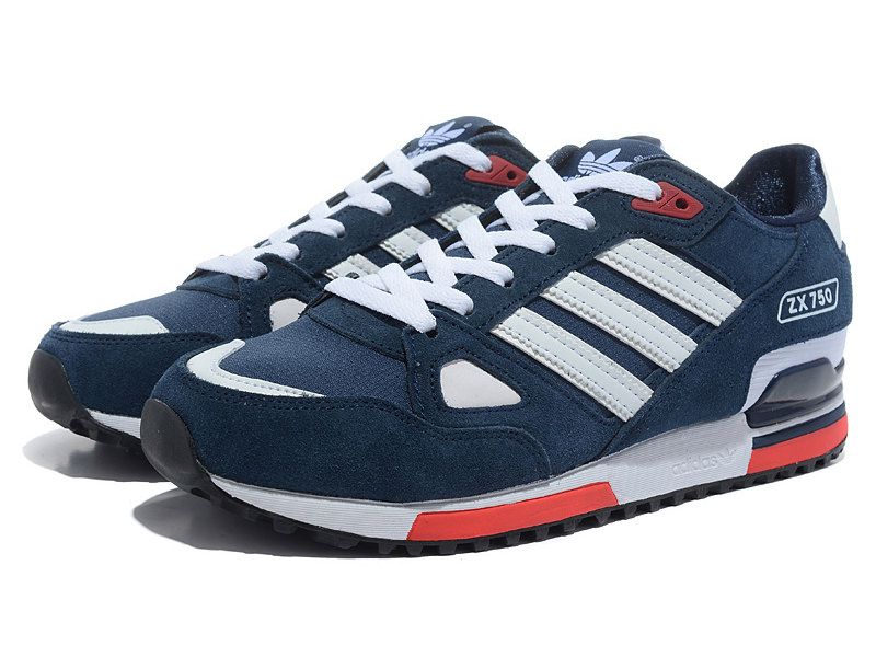 Adidas ZX 750 синие-белые с красным (40-44)