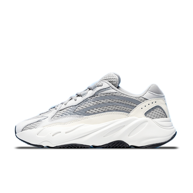 Adidas Yeezy Boost 700 V2 Grey/White, серые с белым, замша, текстиль, мужские, женские