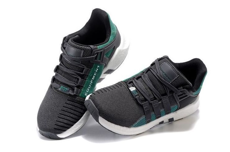 Adidas EQT Support 93-17 черные с зеленым (39-44)