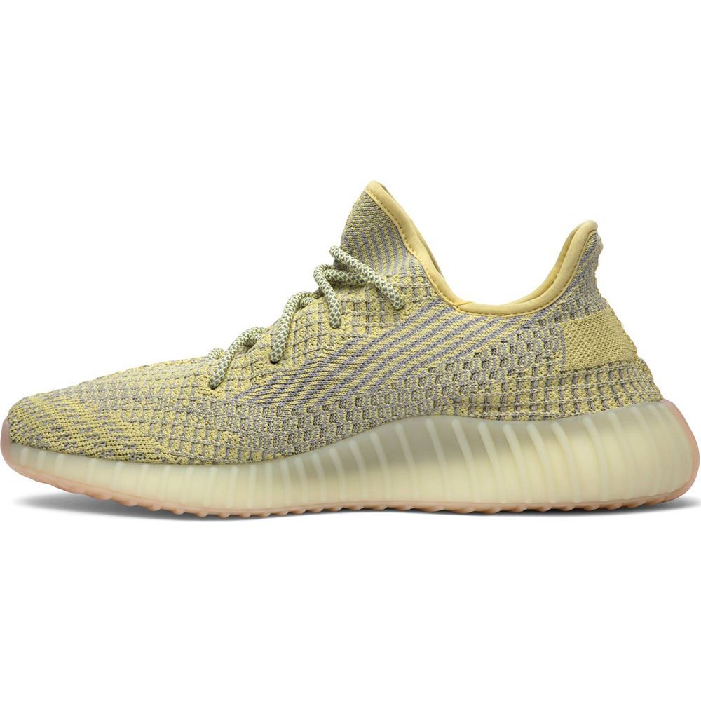 Adidas Yeezy Boost 350 Static Yellow, желтые, текстиль, мужские, женские