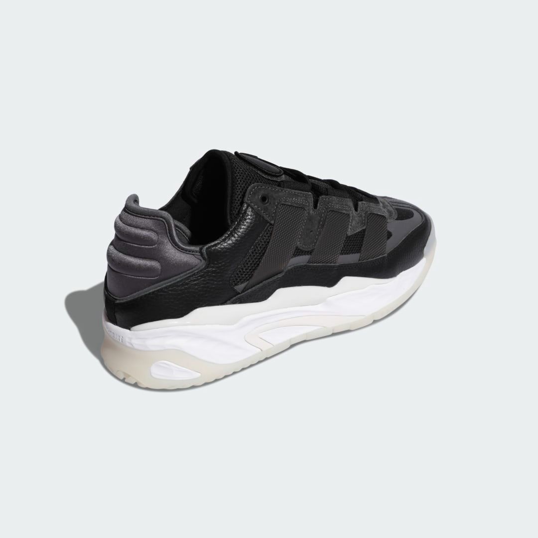 Adidas Niteball, черный, кожа, нубук, мужские