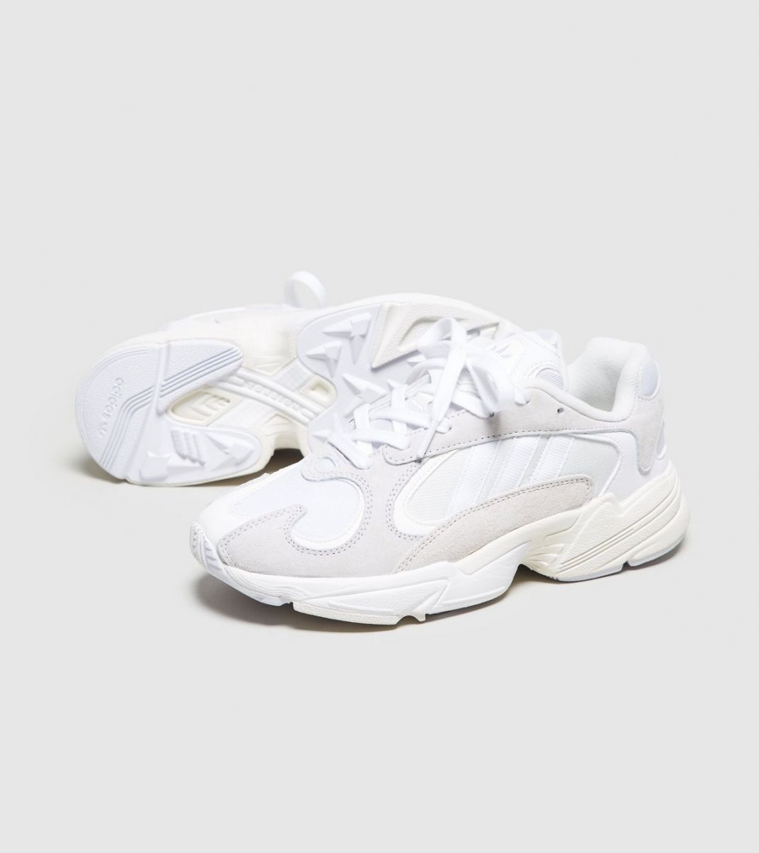 Adidas Yung-1 White, белые, нейлон, замша, мужские, женские