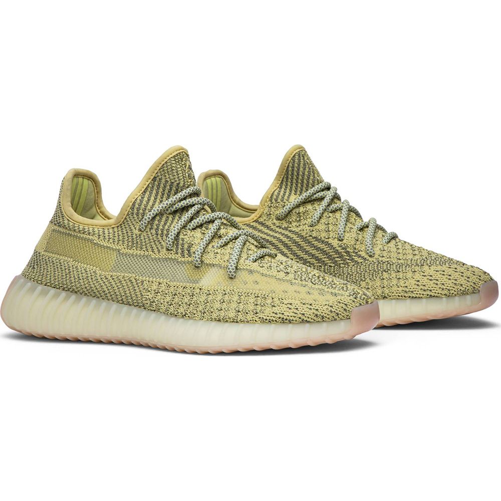 Adidas Yeezy Boost 350 Static Yellow, желтые, текстиль, мужские, женские