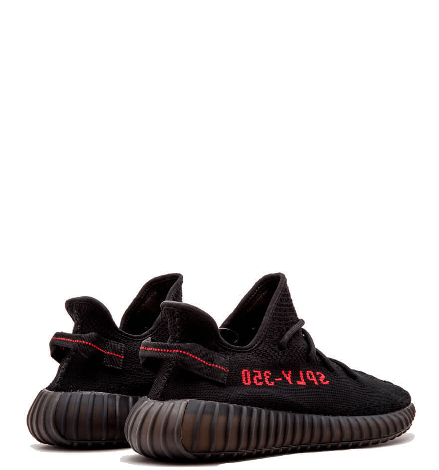 Adidas Yeezy Boost 350 V2 Black Red (Non-Reflective)