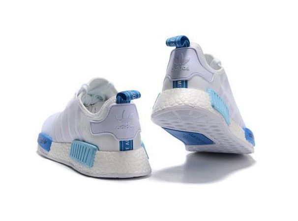 Adidas NMD R1, белый, мятный, текстиль, полиуретан, женские