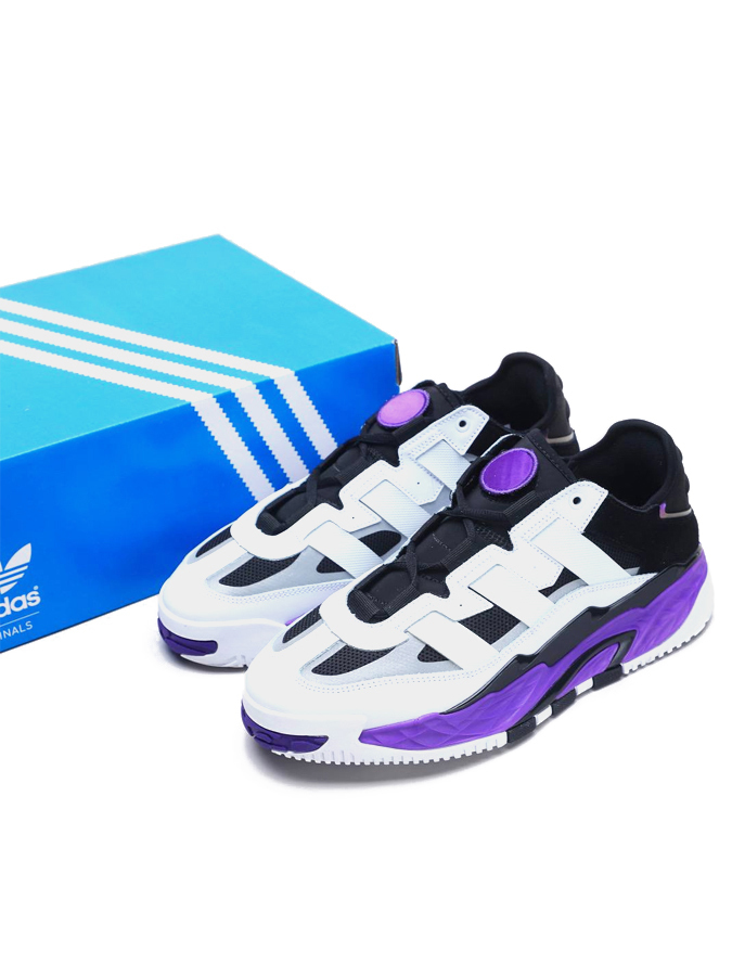Adidas Niteball White\Purple с мехом