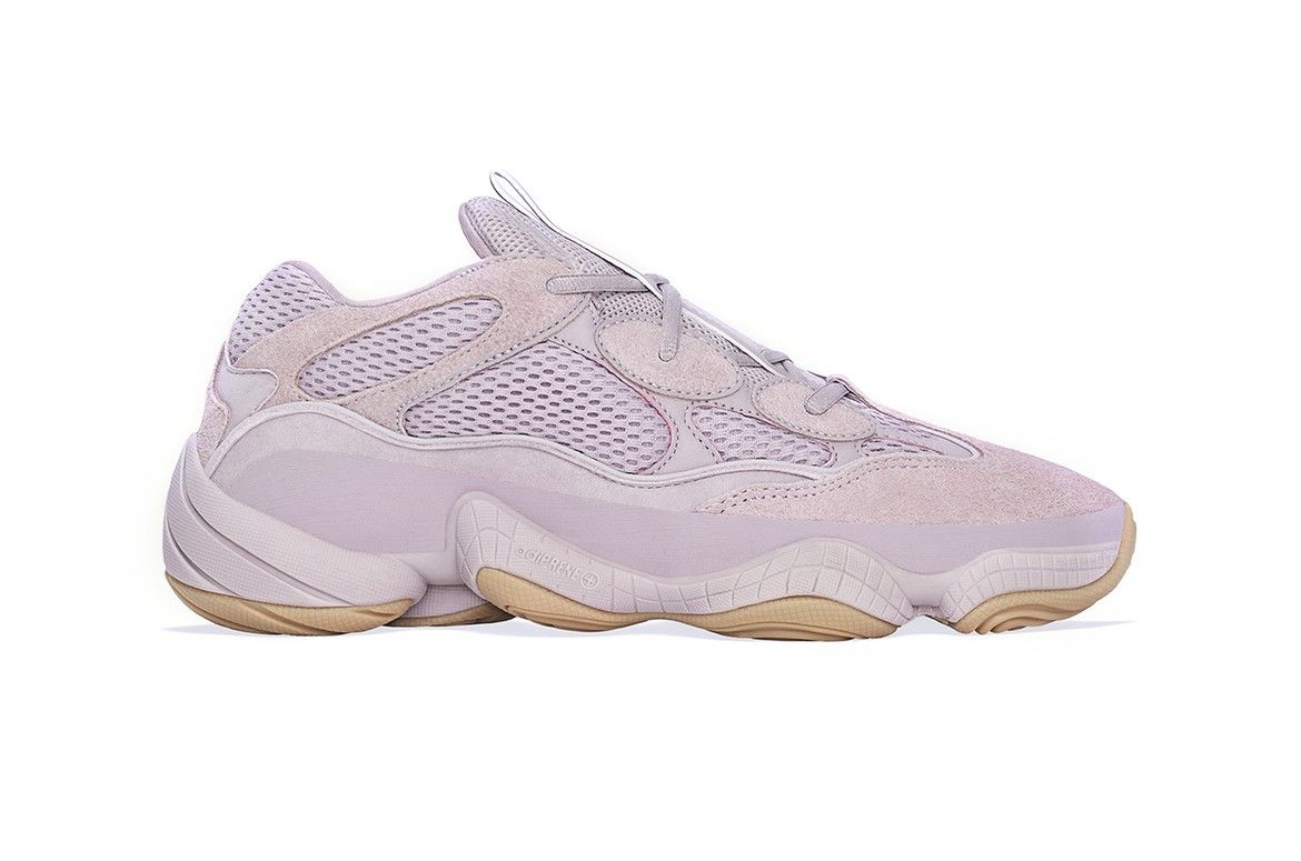 Adidas Yeezy Boost 500, фиолетовые, замша, женские
