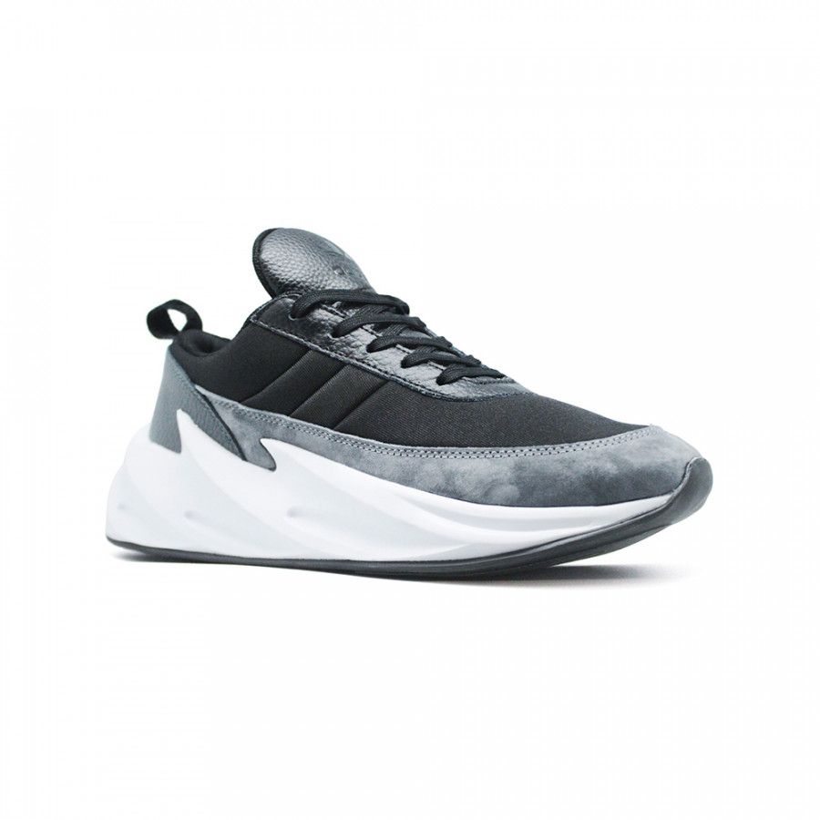 Adidas Sharks Black/Grey/White, черный, серый, белый, нейлон, текстиль, замша, мужские, женские
