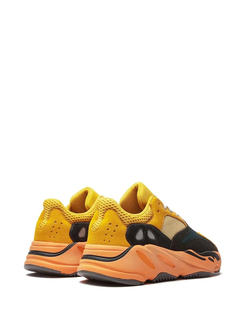 Adidas Yeezy Boost 700 Sun, желтый с синим и черным, замша, сетка, женские, мужские
