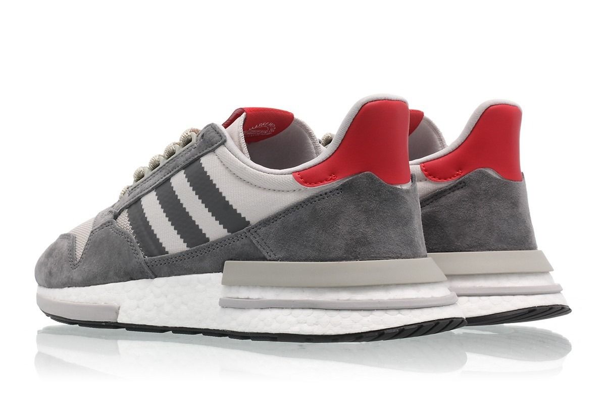 Adidas ZX 500, серые, замша, сетка, мужские, женские