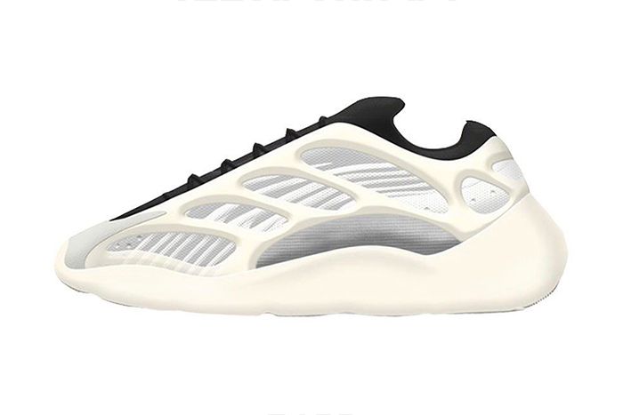 Adidas Yeezy Boost 700 V3, белый, черный, текстиль, мужские