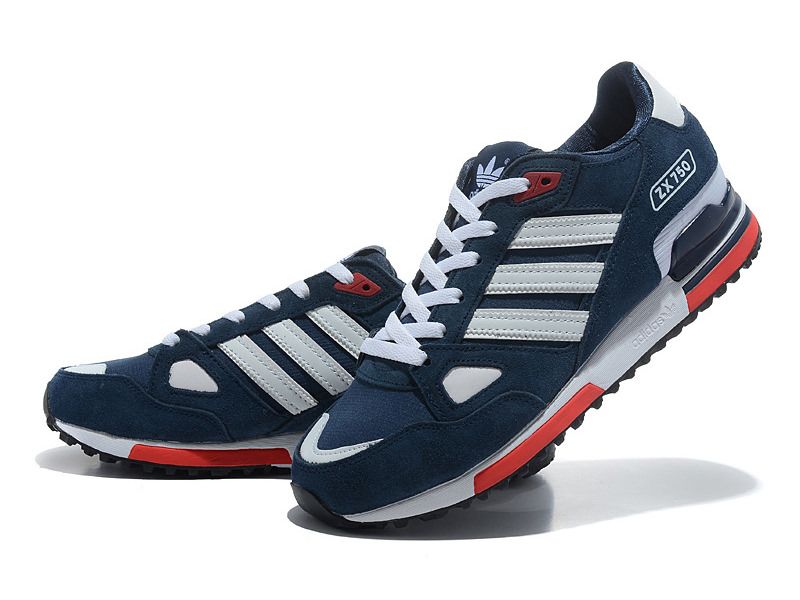 Adidas ZX 750 синие-белые с красным (40-44)