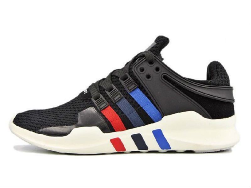 Adidas Equipment Support 93 черные с синим и красным (40-44)