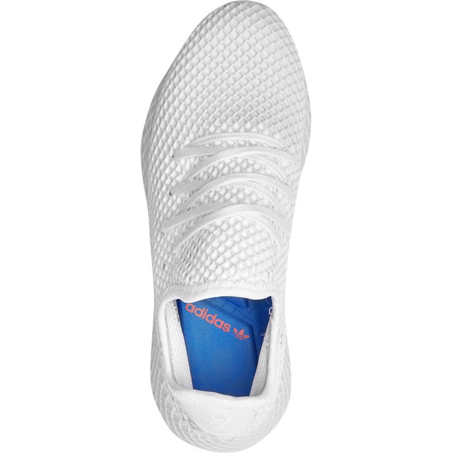 Adidas Deerupt Runner White, белые, нейлон, мужские, женские