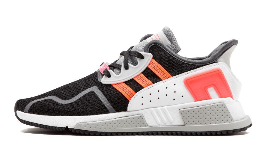 Adidas EQT Cushion ADV черные с белым и оранжевым (40-44)