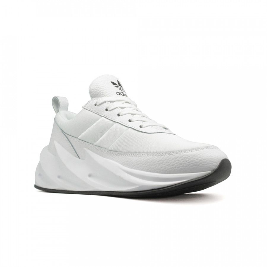 Adidas Sharks, белые, нейлон, текстиль, кожа, женские