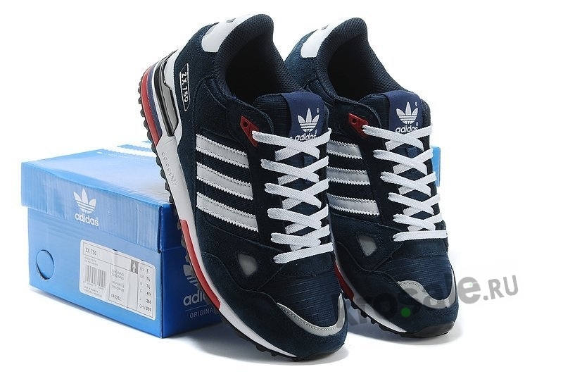  Кроссовки Adidas ZX 750 Men Dark blue/White