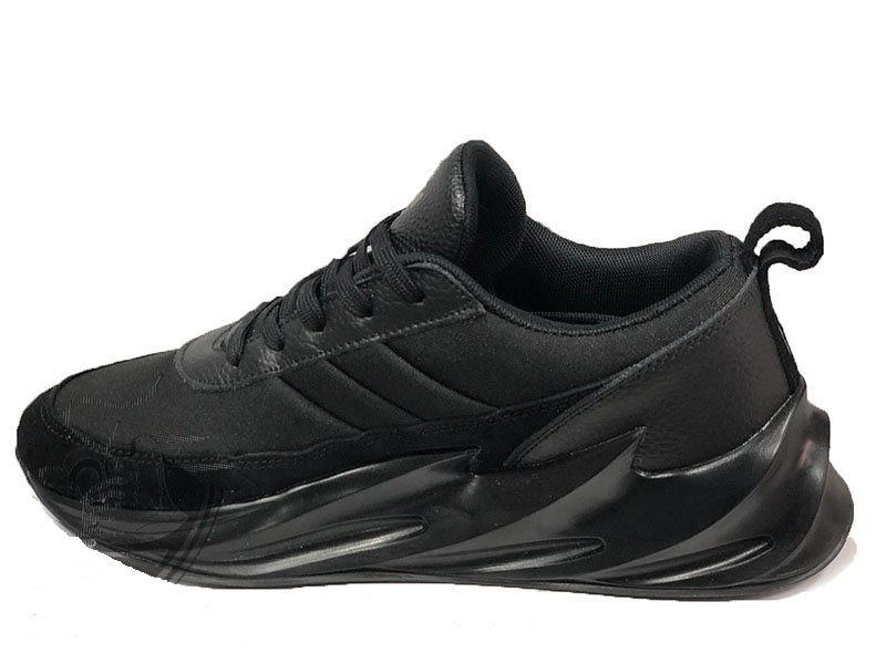 Adidas Sharks Black, черные, нейлон, кожа, мужские, женские