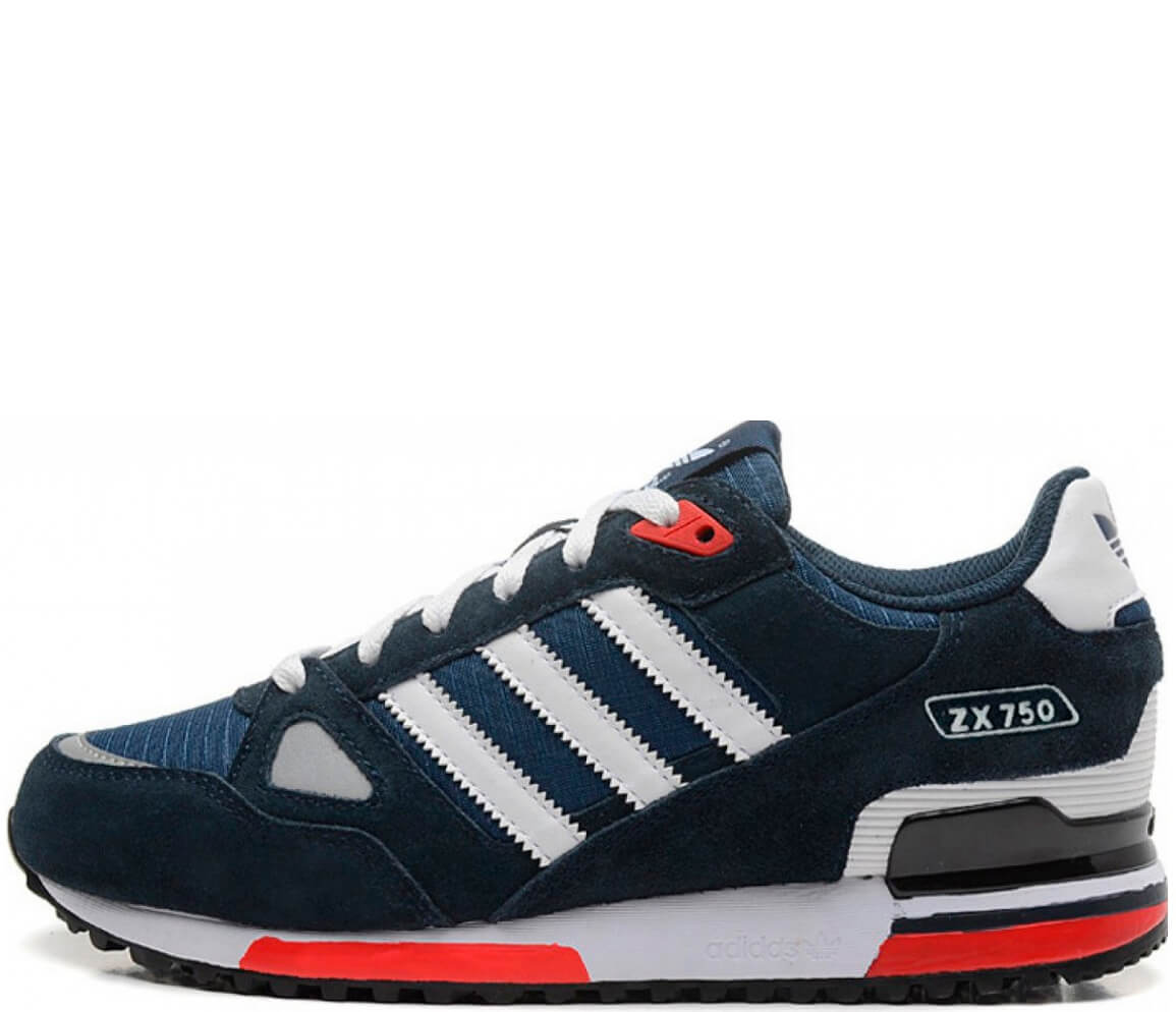  Кроссовки Adidas ZX 750 Men Dark blue/White