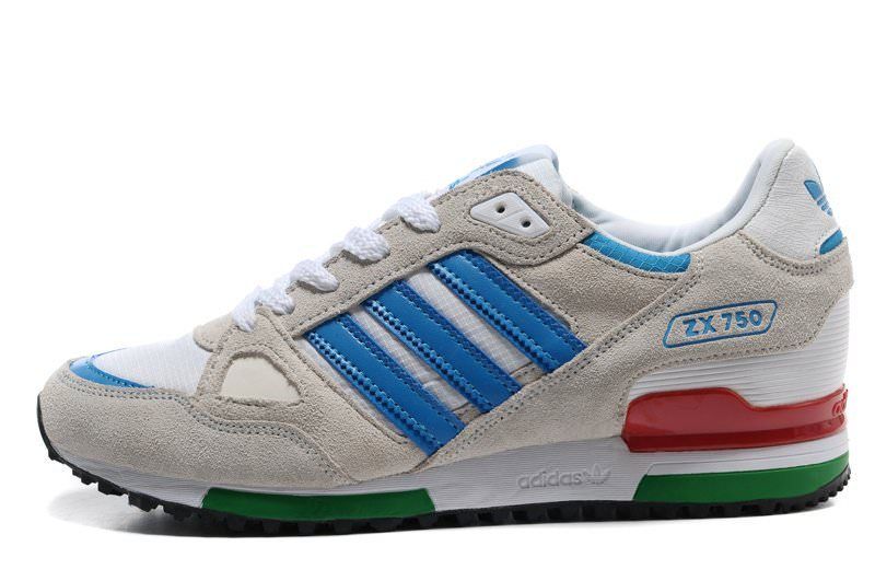 Adidas ZX 750 серые с голубым (40-44)