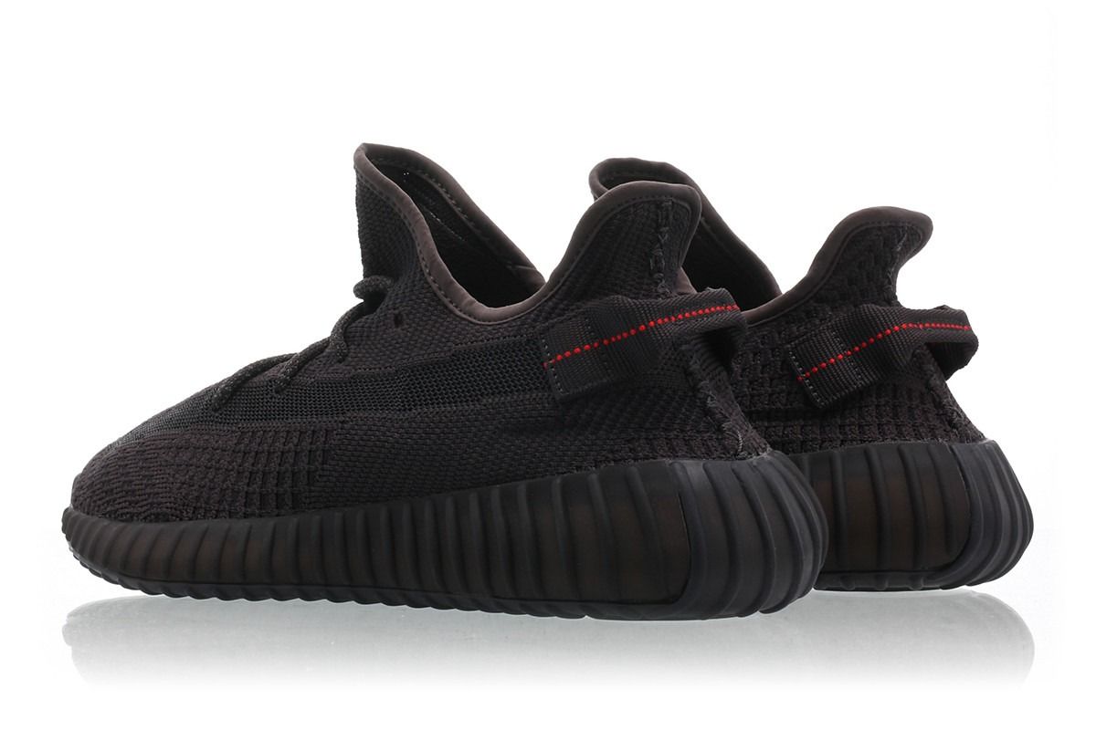 Adidas Yeezy Boost 350 V2 Static Black, черные, текстиль, мужские, женские