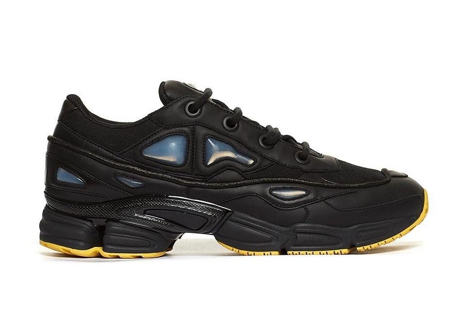 Adidas Raf Simons, черные, нейлон, кожа, женские