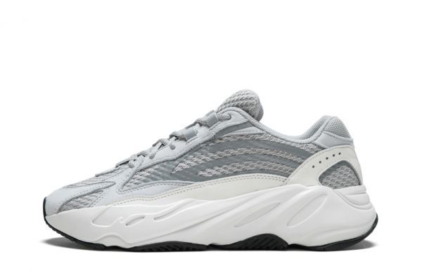Adidas Yeezy Boost 700 V2 Grey/White, серые с белым, замша, текстиль, мужские, женские